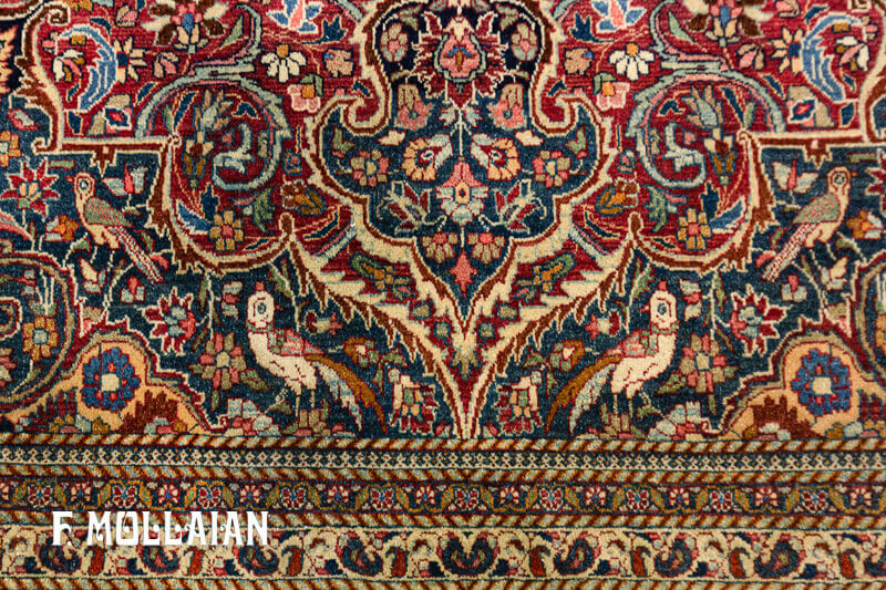 Tappeto Molto Fine Persiano Antico Mashad n°:72628615